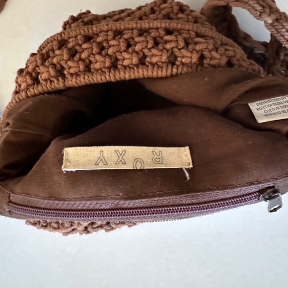 Vintage Roxy Cotton Macramé Shoulder Bag - Picture 4 of 5